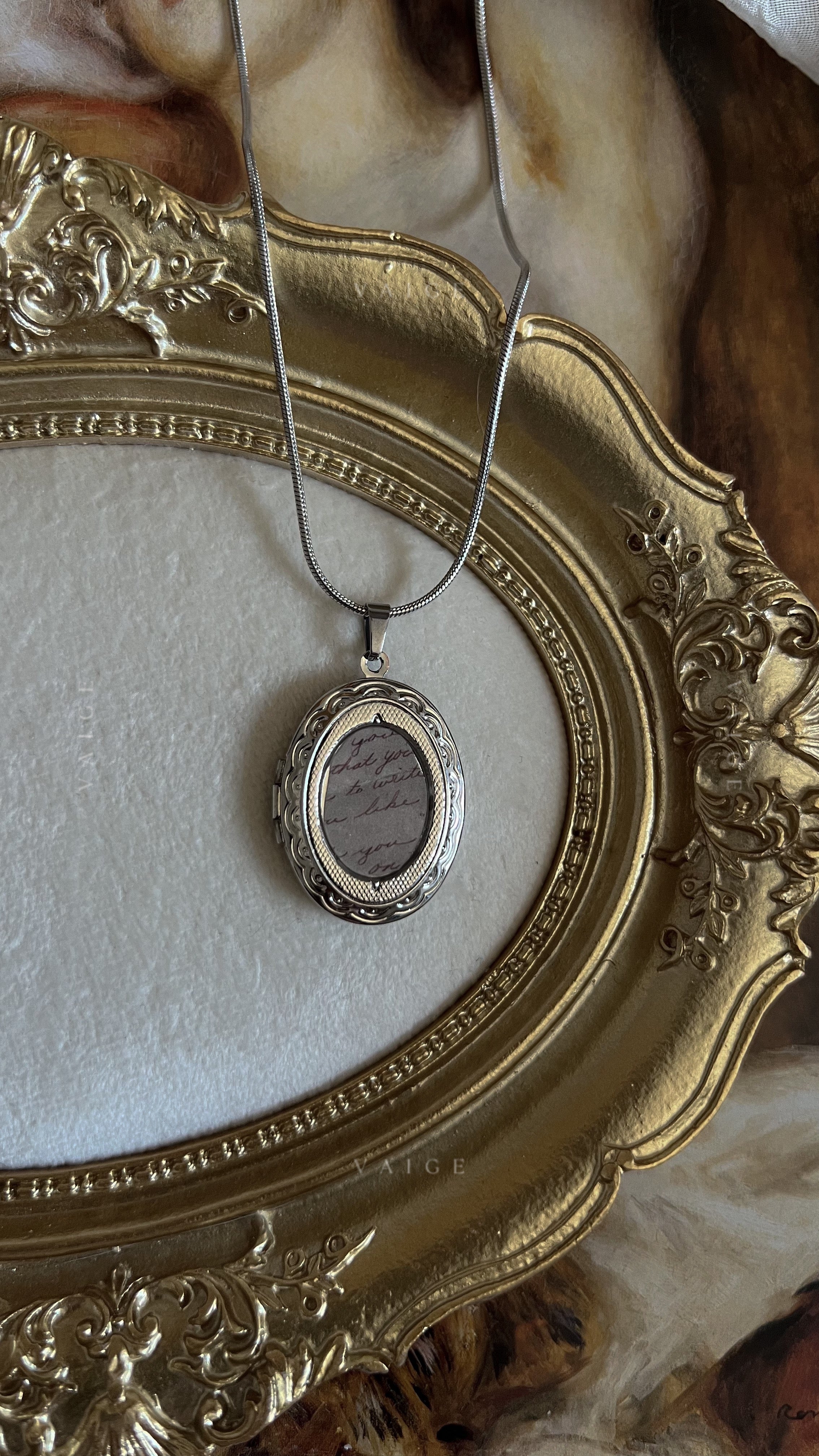 A Letter For You locket necklace